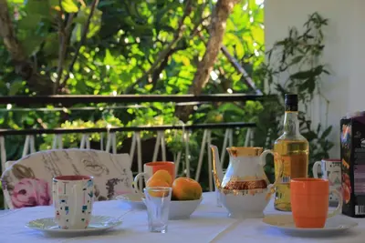 Appartement de deux chambres avec la terrasse et la vue sur le mer Seget Donji, Trogir (A-2029-b)