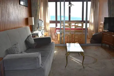 Image de À 2 min des pistes, appart 2 pièces cabine avec loggia vitrée et cuisine équipée