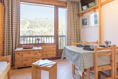 Image de Studio cosy 3 pers Montgenèvre, balcon sud, 20m²
