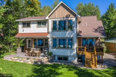 Image de Newly Built, Modern Home on the White Fish Chain! Sandy beach with Sunset View