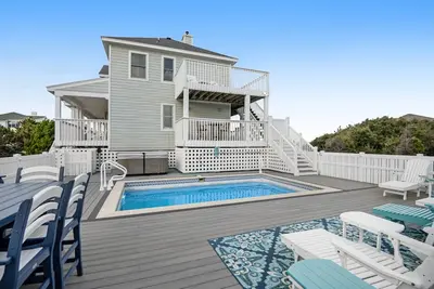 Partial ocean-view home with private pool & hot tub - dog-friendly