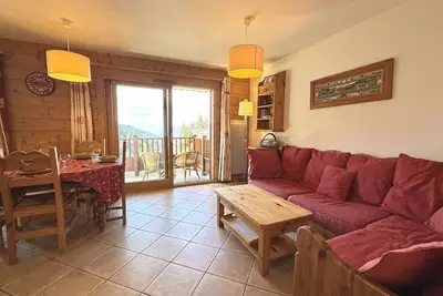 Image de Appartement spacieux 4 pièces à Crest-Voland, 6 pers. , balcon, piscine chauffée, garage, proche pistes