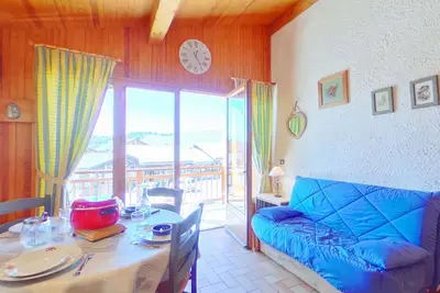 Image de Appartement cosy aux Saisies, 5 pers. , 2 pièces, centre station, proche commerces, orientation sud