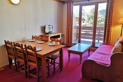 Image de Charmant T2 cabine avec piscine Ă Notre-Dame-de-Bellecombe - 6 pers, proche pistes & commerces