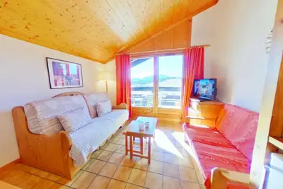 Image de Studio cabine pour 5 pers, proche centre et pistes, balcon sud – Les Saisies