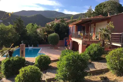 Image de Villa avec belle piscine, clim, Bbq, vue mer, Ă 7 min Ă pied de plage de sable