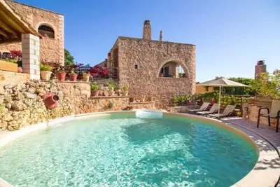 Image de Villa Crète traditionnelle | Villa Green Faskomilia | Vues imprenables | 1 chambre | Samonas