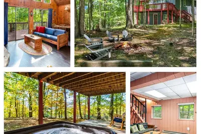 Image de Hot Tub, Large Deck, WiFi, Fire Pit at Chalet Cabin