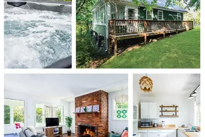 Image de Cozy Cottage w Hot Tub, Fire Pit, WiFi & Sunroom!