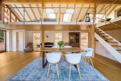 Image de Appartement de type maisonnette au lac de Wössen avec vue sur le lac et entrée privée