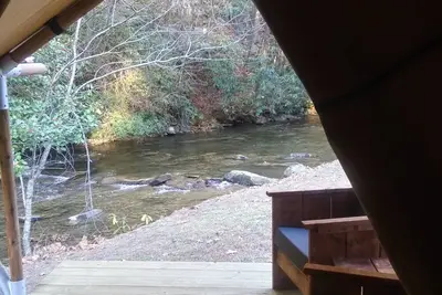 Image de Firepit Smores Creekfront, Glamping Tents, Fly Fish hdfishcamp@protonmail. com