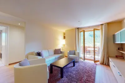 Modern 3½ room flat on the ground floor, approx.