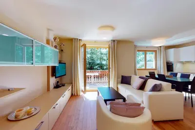 Modern 3½ room flat on the ground floor, approx.