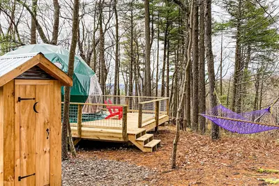 Image de Cozy Geo-Dome with Heat\/Ac on Private Hiking paradise in Gunks.