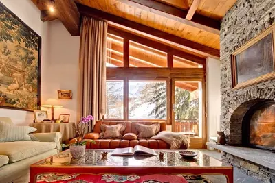 Image de Luxe traiteur chalet, vue sur le Cervin, un bain à remous en plein air, à 100 mètres de pistes et ascenseur