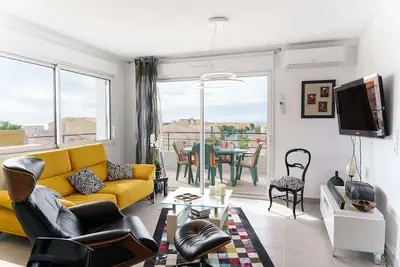 Image de S B402 - moderne T3 climatisé, vue mer Narbonne-plage