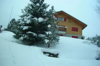 Image de Beautiful large ski chalet in the mountains