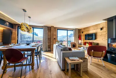 Image de Appartement de Charme 4* au Centre des Gets - Accès Direct aux Pistes de Ski