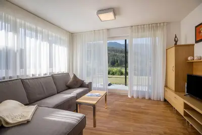 Image de Appartement \"Kronsun - Freude\" avec vue sur les montagnes, Wi-Fi, terrasse et jardin