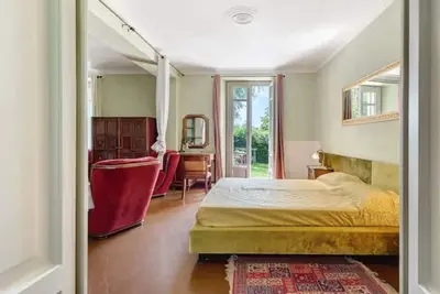 Family Suite with fireplace and terrace in old villa with park- Lake of Varese