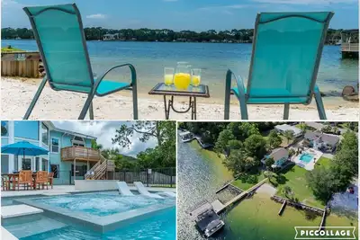 Image de Amazing Waterfront Manor-Heated Pool/Spa-Private Beach-Boat Slips-Sleeps 35