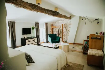 Image de Chambre Double ou Twin La Maglia vue sur Jardin au Moulin Camoula