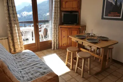 Image de Studio cosy pour 4 pers avec balcon et parking à Saint-Gervais