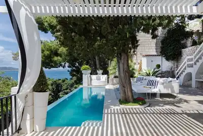 Image de Luxury Beachfront Villa Dubrovnik Sea Diamant (7+0) with private pool and sea deck right at the sea- Dubrovnik