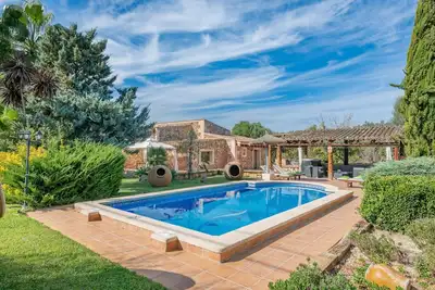 Image de Cas Mostatxet (Sencelles) - Beautiful finca with private pool surrounded by a beautiful ga