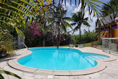 Image de Villa Gwadamango 150m plage du Helleux, piscine grand jardin