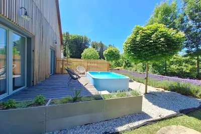 Image de Maison de vacances privée avec Wifi, piscine privée, terrasse, vue panoramique, parking