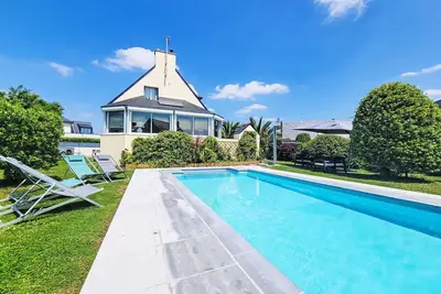 Image de Belle maison de vacances privée avec Wifi, piscine privée, Tv, terrasse, animaux admis, parking