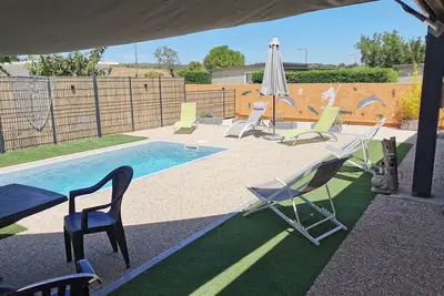 Image de Grand Mobile Home De 32 M2 N°3 Tout Confort Climatise A 400m A Pied De La Mer