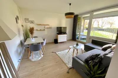 Image de T2 de 50m² avec parking et balcon, verdoyant et au calme