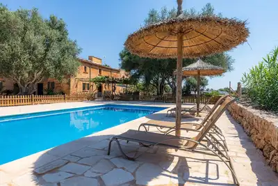 Image de Maison de vacances 'Ponent' avec vue sur les montagnes, piscine partagée et Wi-Fi