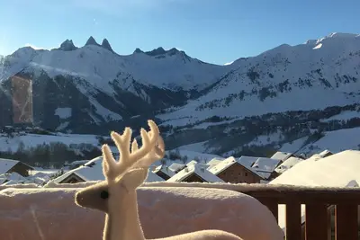 Image de Magnificent accommodation for 7p with panoramic view - ski-in ski-out