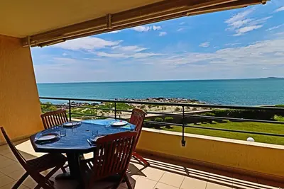 Sète: 2 pièces cabine, 4 pers, terrasse front de mer