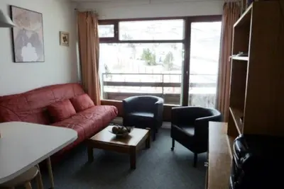 Image de Studio 4 pers, ascenseur, accès pistes, terrasse, parking, casier à skis