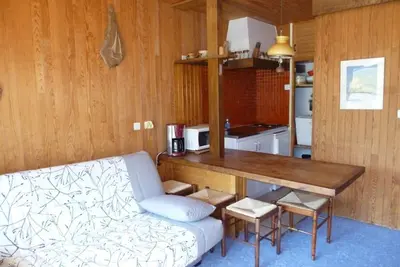 Image de Studio cosy 4 pers, accès direct pistes, balcon, casier à skis