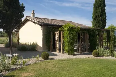 Image de Casetta/Dependance-Condominium-de Luxe-Douche-Vue sur la campagne