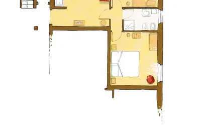 Image de Blue/Arancio-Appartement-Appartement-Salle de bain privée séparée-Vue sur Jardin