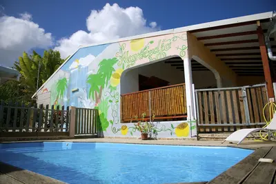Image de Balisier-Appartement-Standard-Salle de bain et douche-Vue sur Jardin