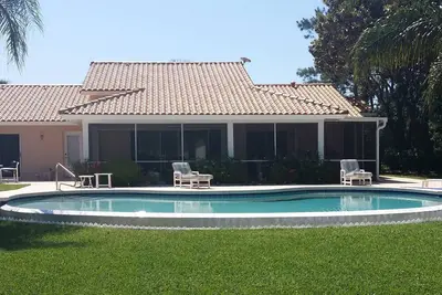 Image de Villa pool on lake waterski school and golf near Orlando