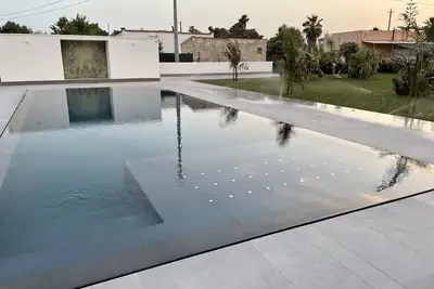 Lm7 Prestige Suite 250 meters from the sea with swimming pool, garden and terraces