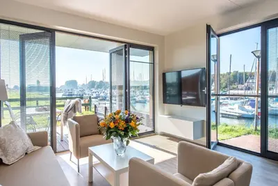 Image de Appartement de bon goût avec vue sur le