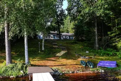 Image de Peaceful private lake, 3br2ba St. Germain fish boat, pontoon, 3kayaks, 2sups, canoe