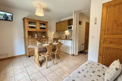 Image de Charmant Studio Cabine à Praz-Sur-Arly, Ideal Pour 4 avec Parking, Proche Village et Remontées