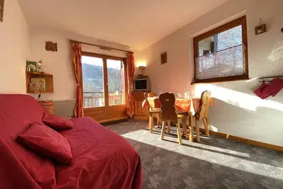 Image de Studio cabine Ă Praz Sur Arly - Balcon, proche pistes et centre - 4 pers, parking, casier ski