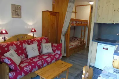 Image de Charmant studio à Valfréjus, proche télécabine, commerces, balcon, 4 pers, animaux admis.