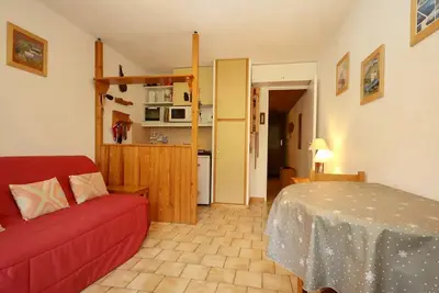 Image de Studio cabine pour 4 pers. à 350m des télécabines du Prarion, Les Houches